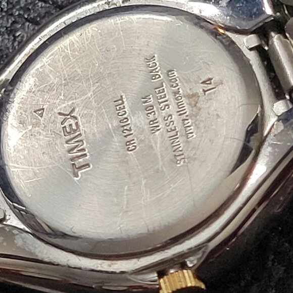 Timex Womens Indiglo Two-Tone Stainless Steel Expansion Band Analog Watch - Picture 4 of 4